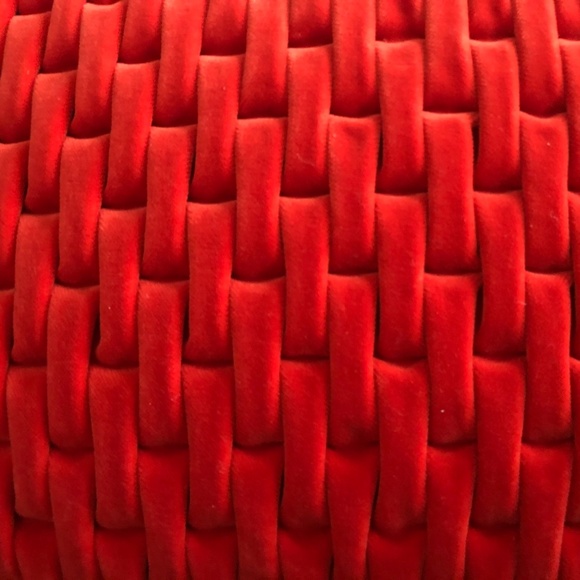 4 Vintage, MCM, Orange Velvet cushions / pillows - Picture 4 of 5